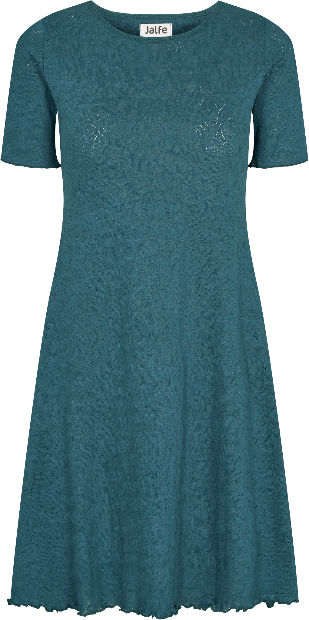 Dress s/s jacquard organic cotton